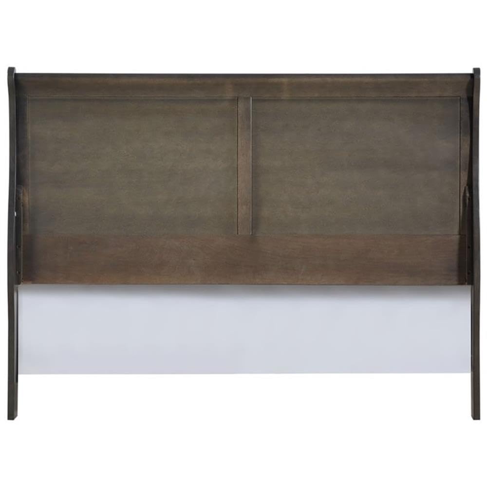 Acme Louis Philippe Eastern King Bed in Dark Gray