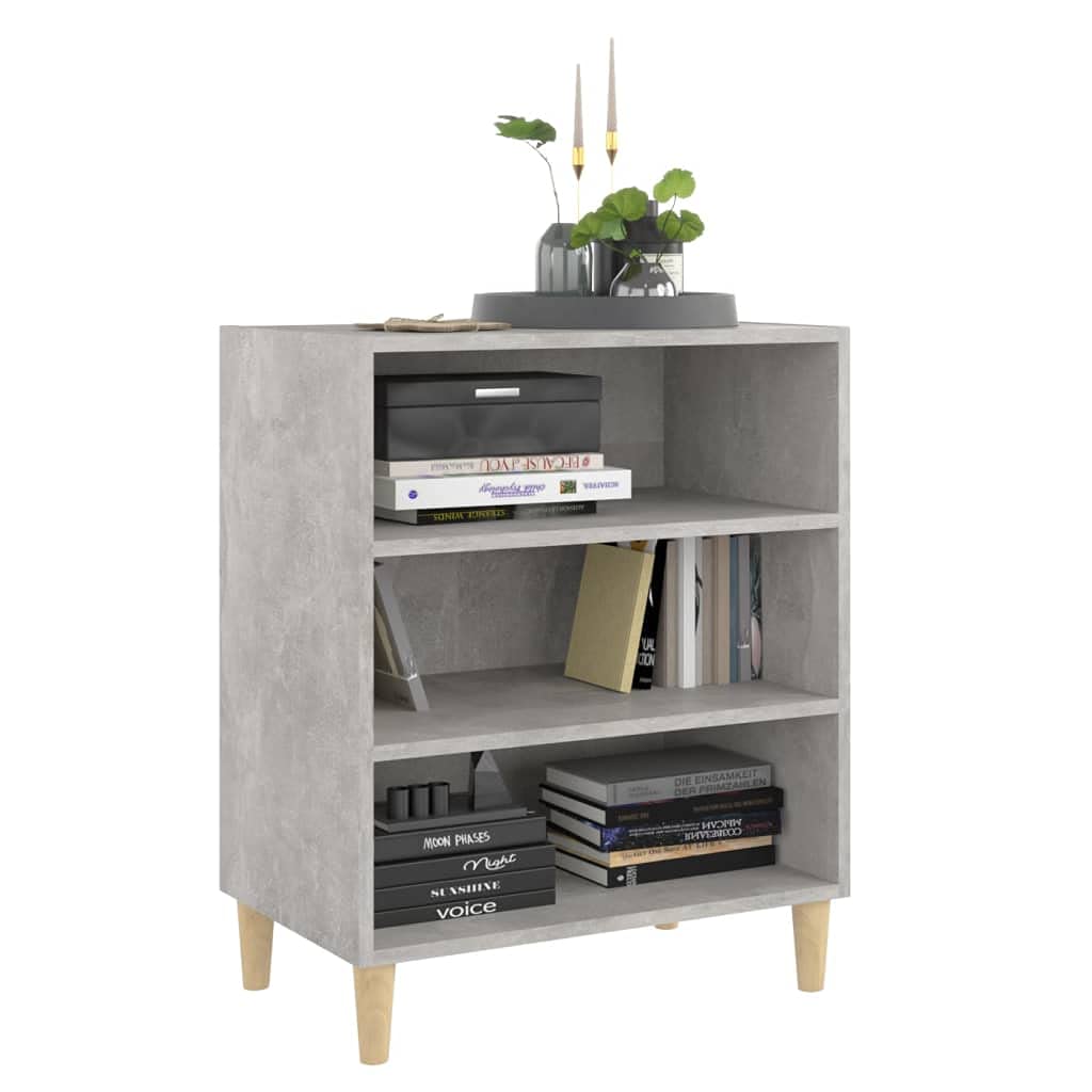 vidaXL Sideboard Concrete Gray 22.4&quot;x14&quot;x28&quot; Chipboard