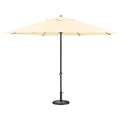 Yescom 13Ft Heavy Duty Outdoor Patio Umbrella with Base Included Crank Lift 8 Ribs Weighted Stand Parasol for Deck Market Porch 