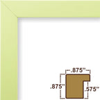 Craig Frames Confetti, Modern Light Green Picture Frame, 12 X 16 Inch