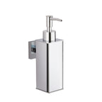 bgl Soap Dispenser Stainless Steel 304 Wall Mount Liquid and Soap Dispenser for Kitchen and Bathroom (Silver, square)