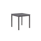 Lilola Home Lucian Gray 5 Piece Counter Height 36' Pub Table Set with Tufted Gray Linen Stools