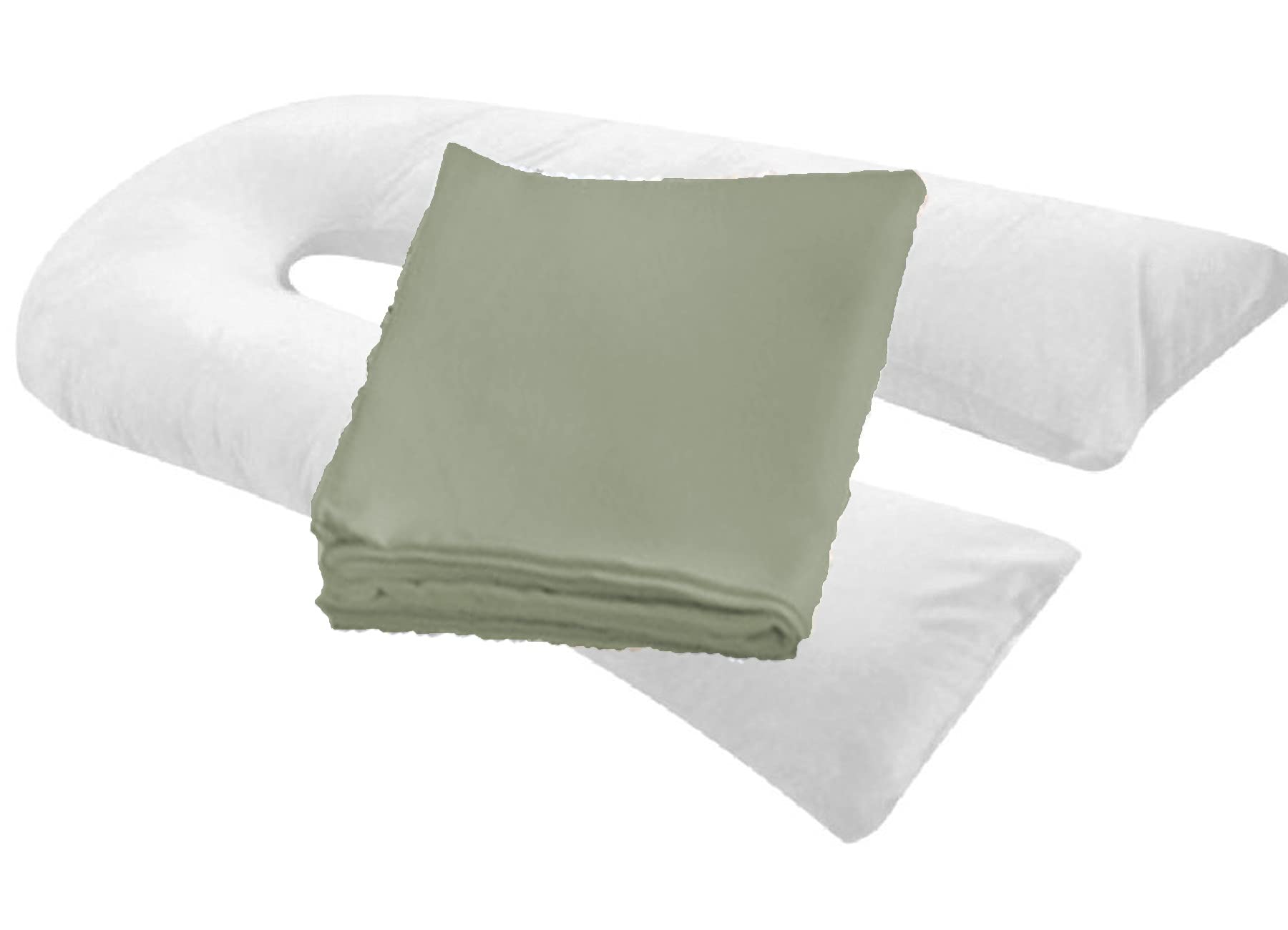 Moonrest Pregnancy Full Body Pillow Cover U-Shaped - Universal Fit U Replacement Cover For Maternity Pillow (Smoky)