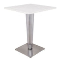 LeisureMod Modern Glen MDF Dining Table with White Finish GT23W