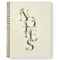 Softcover Floral Notes 8.5' X 11' Beautiful Spiral Notebook/Journal, 120 College Ruled Pages, Durable Gloss Laminated Cover, G