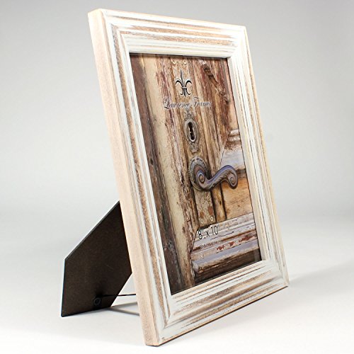 Lawrence Frames 8X10 White Wash Maple Picture Frame, Natual