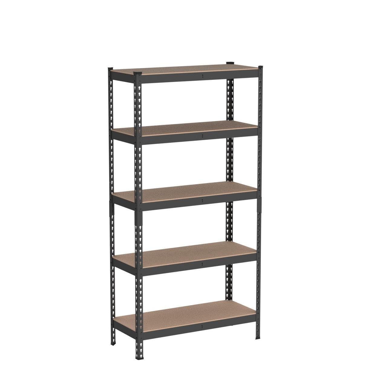 Songmics 5-Tier Storage Shelves, Set Of 2 Garage Storage, Boltless Assembly, Adjustable Shelving Units, 17.7 X 35.4 X 70.9 Inches, Load 1929 Lb Each, Shed Warehouse Basement, Gray Uglr450G02