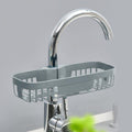 Toriox Plastic Bathroom Kitchen Sink Faucet Hanging Drain Rack Caddy Organizer Over Faucet Sponge, Scrubbers, Soap Holder For Di