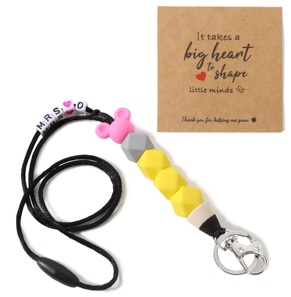 Teacher Lanyard With Id Holder, Breakaway Lanyards for Id Badges, Teacher Appreciation Gifts for Christmas, Must Have Office Sup