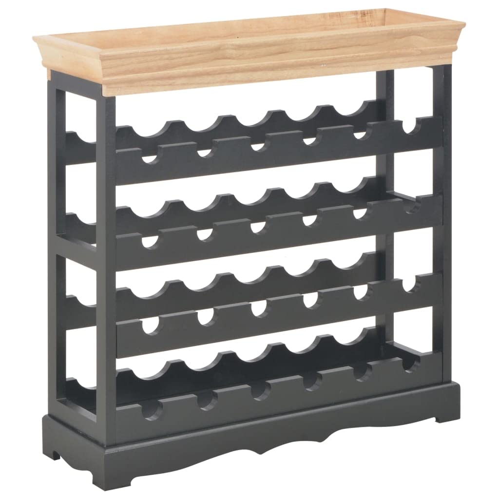 vidaXL Wine Cabinet MDF Bottle Storage Bar Display Holder Shelf Multi Colors