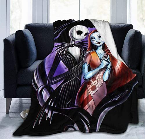 Vankie Nightmare Before Christmas Super Soft Blanket Ultra Warm Throw Blanket Light Weight Blankets 61 Inch X50    Inch Flannel