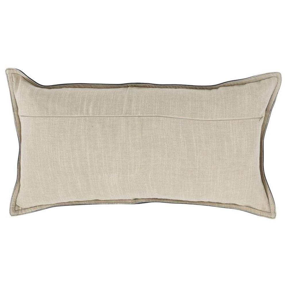 Kosas Home Cheyenne 14X26 Transitional Leather Throw Pillow In Nightfall Green
