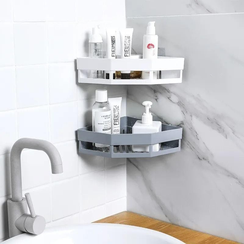 Vellura Bathroom Organiser, Self Adhesive Bathroom Shelf For Wall, Washroom Organizer, Bathroom Rack Stand