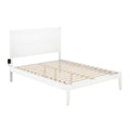 AFI NoHo Queen Size Platform Bed with Charging Station in White