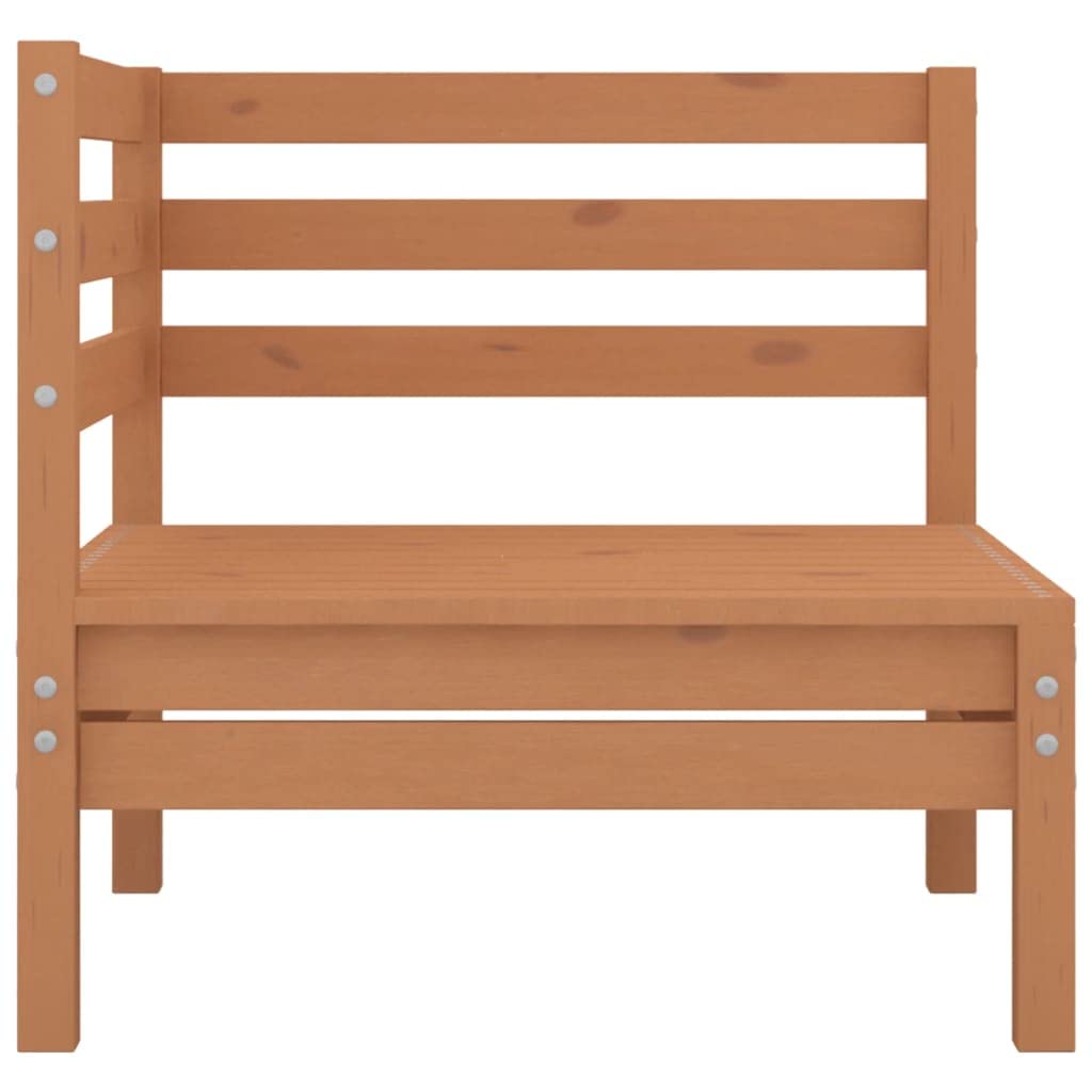 vidaXL 3-Piece Patio Lounge Set- Solid Pinewood, Honey Brown- Perfect for Gardens, Patios & Living Rooms- Rustic Pallet Design- Durable & Weather Resistant