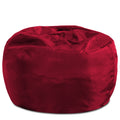 Posh Creations Bean Bag Chair Round Structured Seat for Toddlers and Kids, Comfy Chair for Gaming, Reading, and Watching TV, 100
