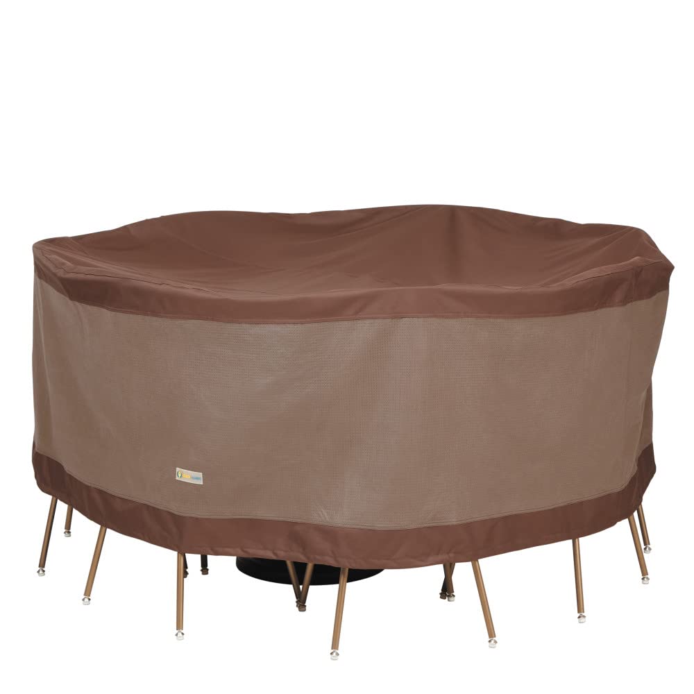 Duck Covers Classic Accessories Ultimate Waterproof Round Patio Table & Chair Set Cover, 60 Inch