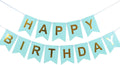 atorakushon Skyblue and Gold Happy Birthday Banner Decoration For Boys Girls Boyfriend Girlfriend Cuple Kids Birthday Celebratio