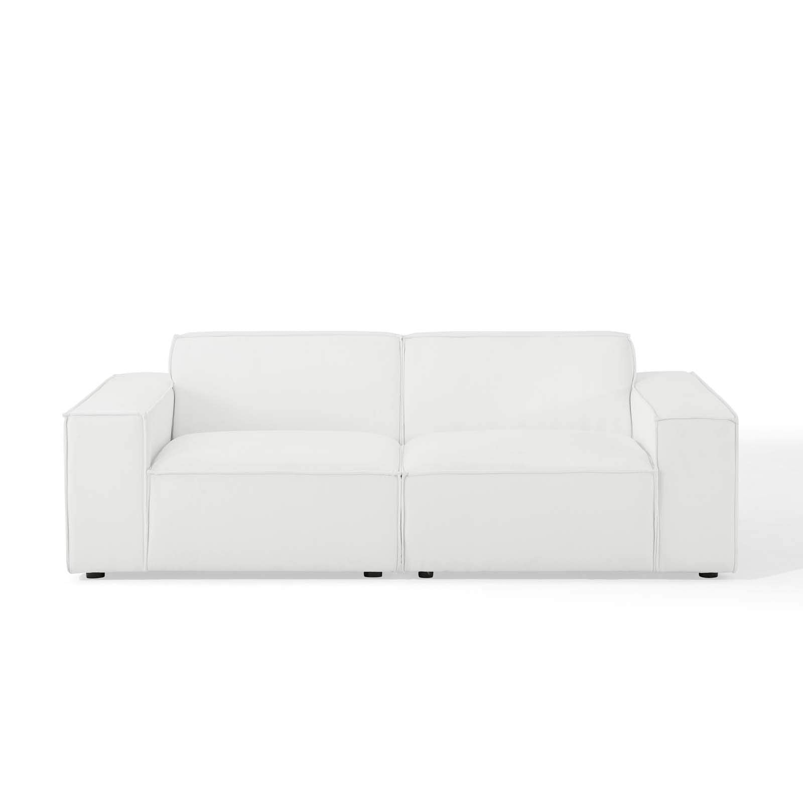 Modway Eei-4111-Whi Restore 2-Piece Sectional Sofa, White