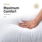 Acanva Bed Pillows For Sleeping, Cooling Hotel Quality With Premium Soft 3D Down Alternative Fill For Back, Stomach Or Side Slee