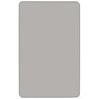 Flash Furniture Wren Mobile 30''W X 60''L Rectangular Grey Hp Laminate Activity Table - Height Adjustable Short Legs