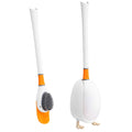 Honeydak 1 Pcs Toilet Brush Holder Long Handle Bathroom Clean, White, Duck