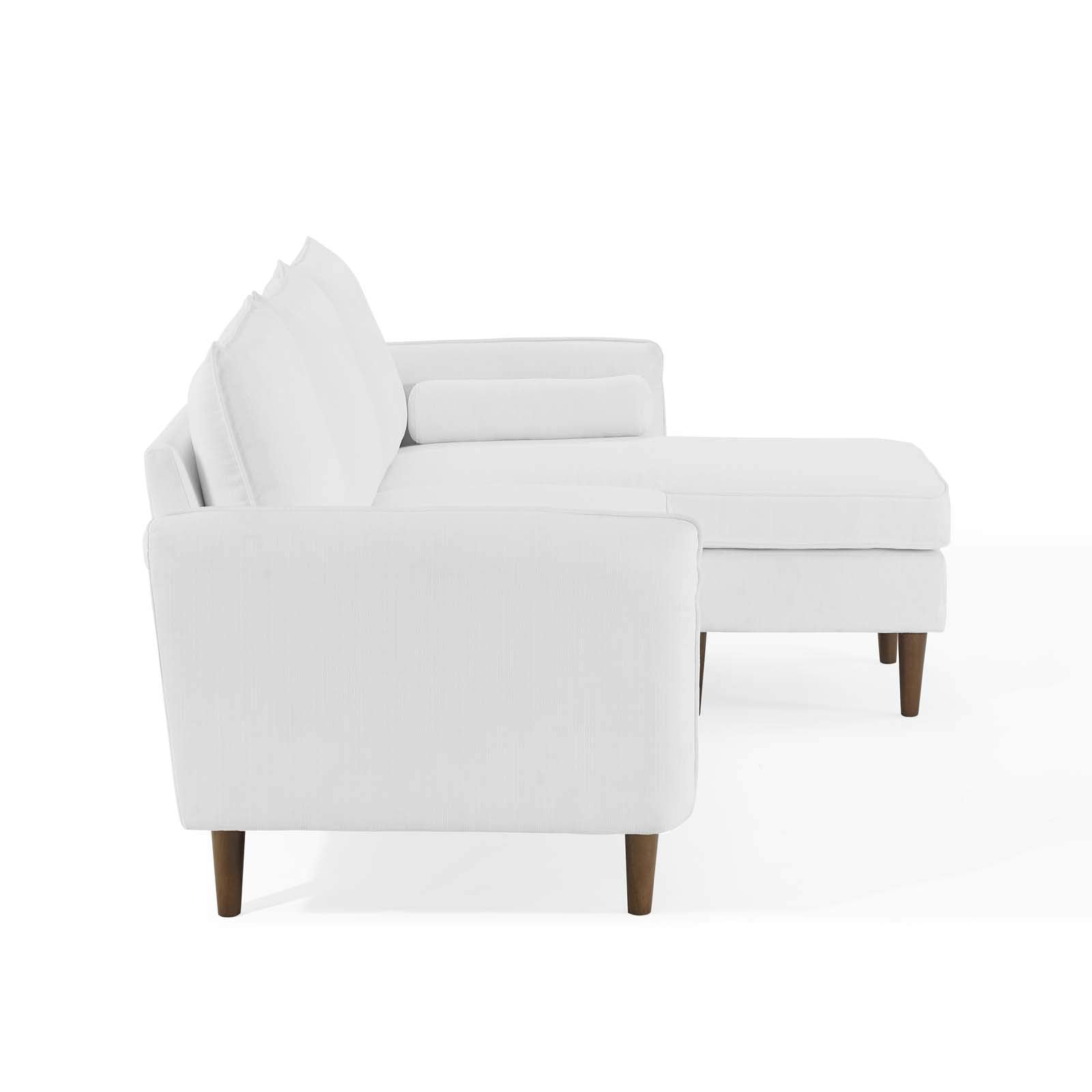Modway Revive Sofas, White, Right Or Left Sectional Sofa