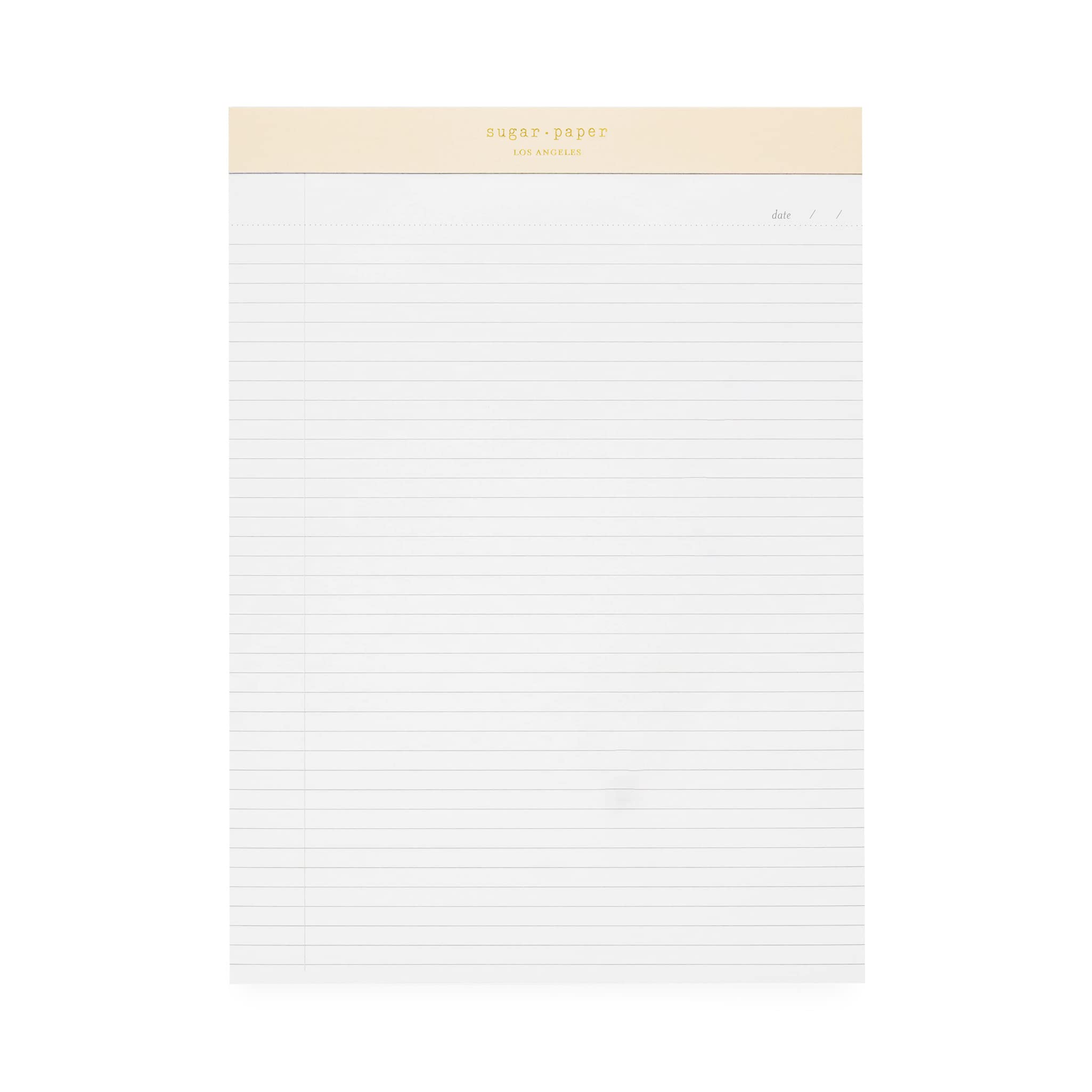 Sugar Paper Legal Pad, 50 Lined Pages, Office Supplies, 8.5' X 11.75', Pink Legal Pad