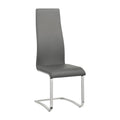 Benjara Leatherette Dining Chair with Breuer Style, Set of 4, Gray