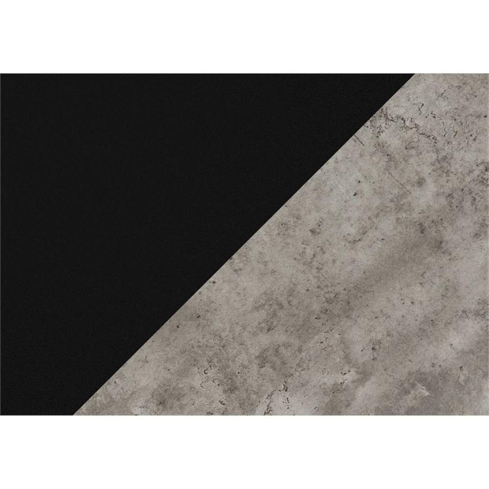 Monarch Specialties 7617 Computer Desk, Home Office, Corner, Left, Right Set-Up, Storage Drawers, 70&quot; Shape, Work, Laptop, Metal, Laminate, Desk-70 R, 71&quot;L X 71&quot;W X 30&quot;H, Black Top/Grey Concrete-Look