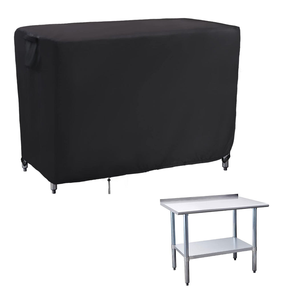 Kingling Outdoor Prep Table Cover, Waterproof Stainless Steel Table Cover Metal Table Cover Protection For Patio Kitchen Prep/Work Table - 60''L X 24''W X 35''H