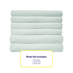 Twin Xl Size Bed Sheets - 4 Piece 1500 Supreme Collection Fine Brushed Microfiber Deep Pocket Twin X-Large Sheet Set Bedding - 1 Extra Pillow Cases, Great Value, Twin Xl, Mint