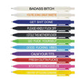 Cityhermit 11Pcs Funny Adult Ballpoint Pen Set, Premium Days Of The Week Swear Cuss Word Pens For Office Gifts, Novelty Pens For