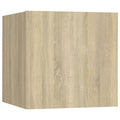vidaXL Wall Mounted TV Cabinet Sonoma Oak 12"x11.8"x11.8"
