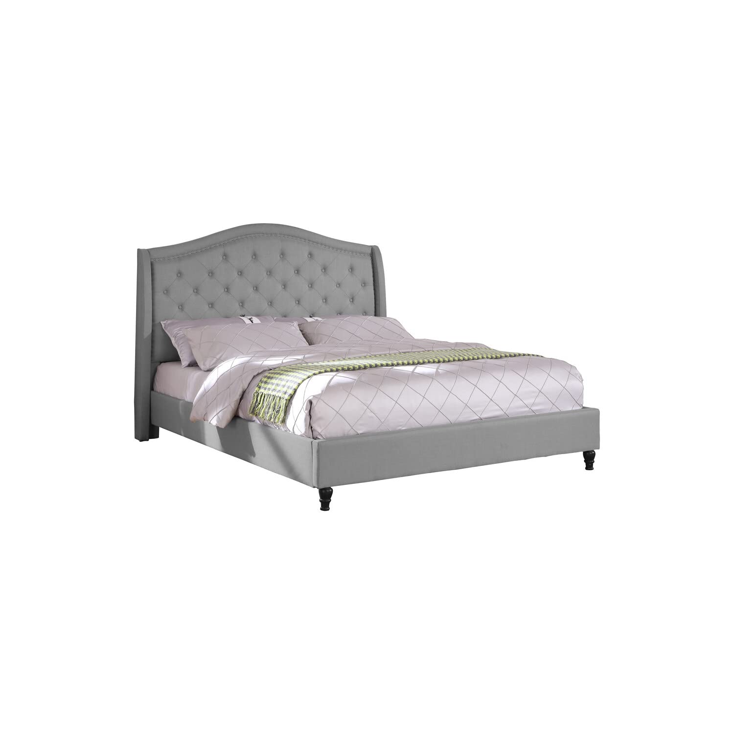 Best Master Furniture Sophie Upholstered Tufted Platform Bed