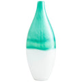 Cyan Design 09522 Extra Large Iced Marble Vase,Turquoise / White