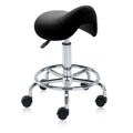 DR.LOMILOMI Pneumatic Swivel Rolling Stool 506 with Foot Ring for Hygienic Clinic Spa Massage Home and Office