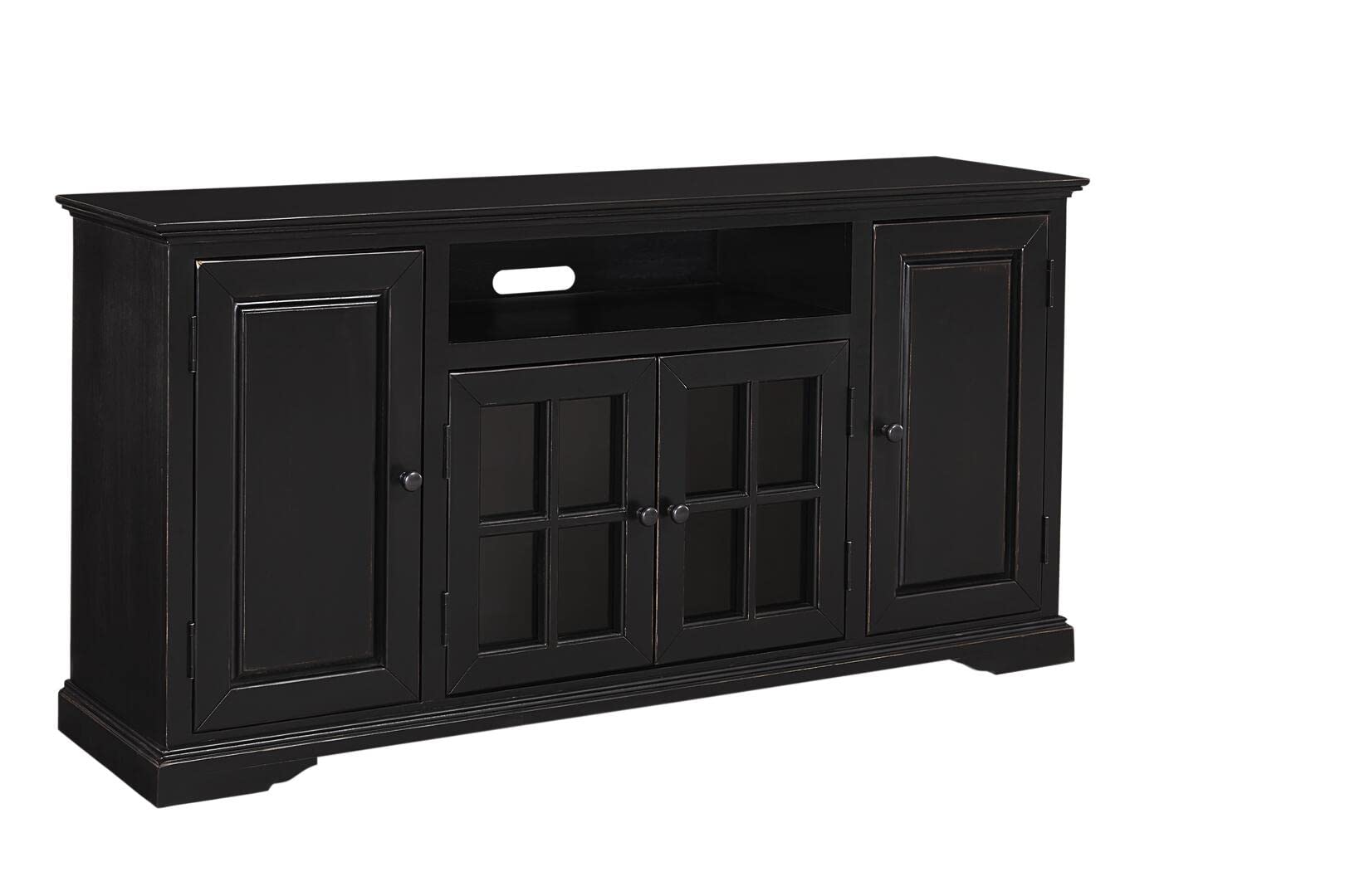 Progressive Furniture Hamilton Wood 64 Inch Tv Console In Vintage Black