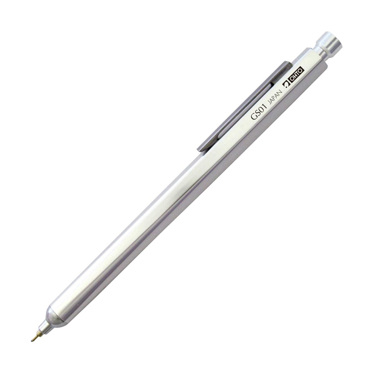 Auto Gs01-S7-Sv Oil-Based Ballpoint Pen, Gs01, Silver