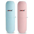 LEMBOSE Capsule Shape Travel Toothbrush Toothpaste Case Holder Portable Toothbrush Storage Plastic Toothbrush Holder, Multicolo