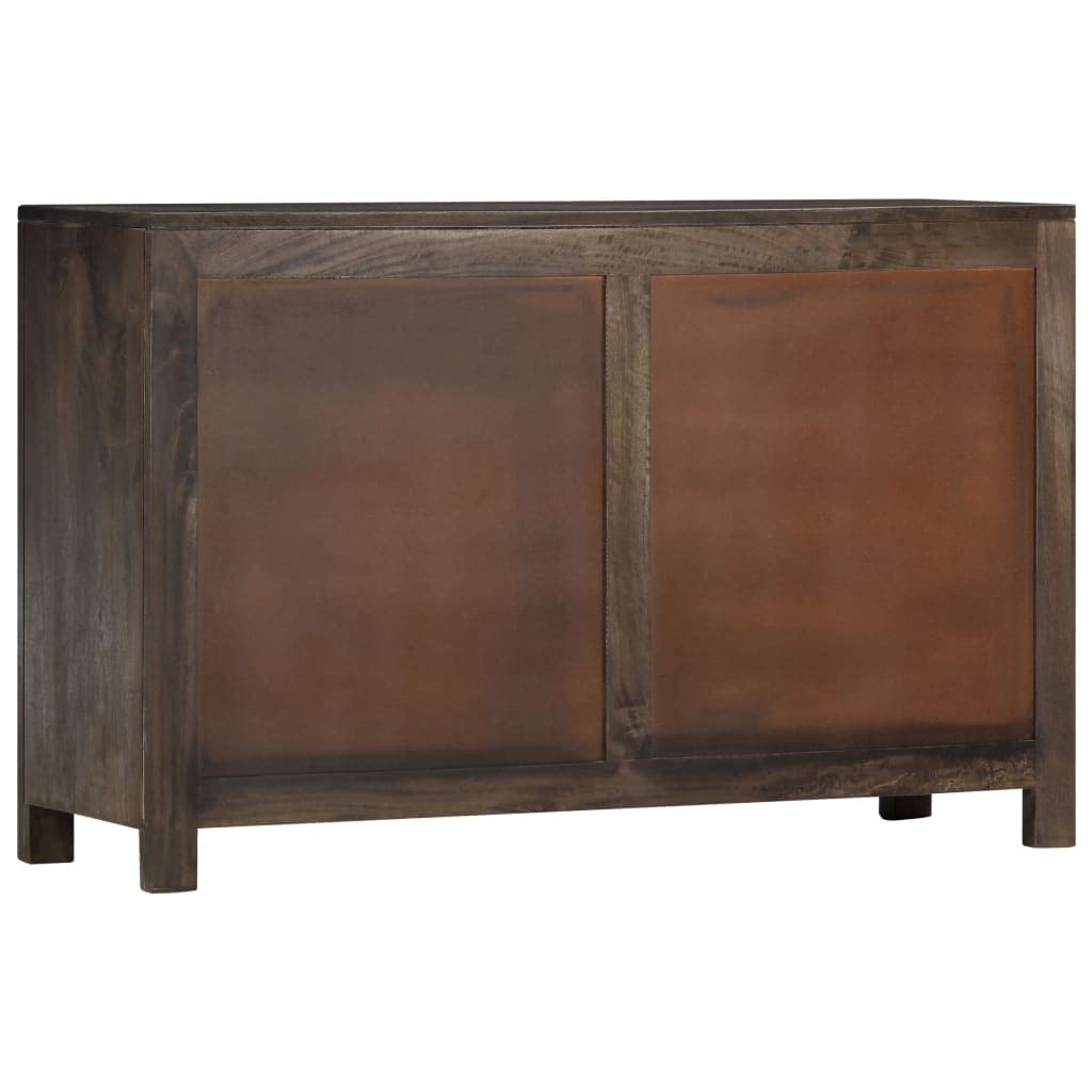 vidaXL Sideboard with Carved Design 43.3&quot;x13.8&quot;x27.6&quot; Solid Mango Wood