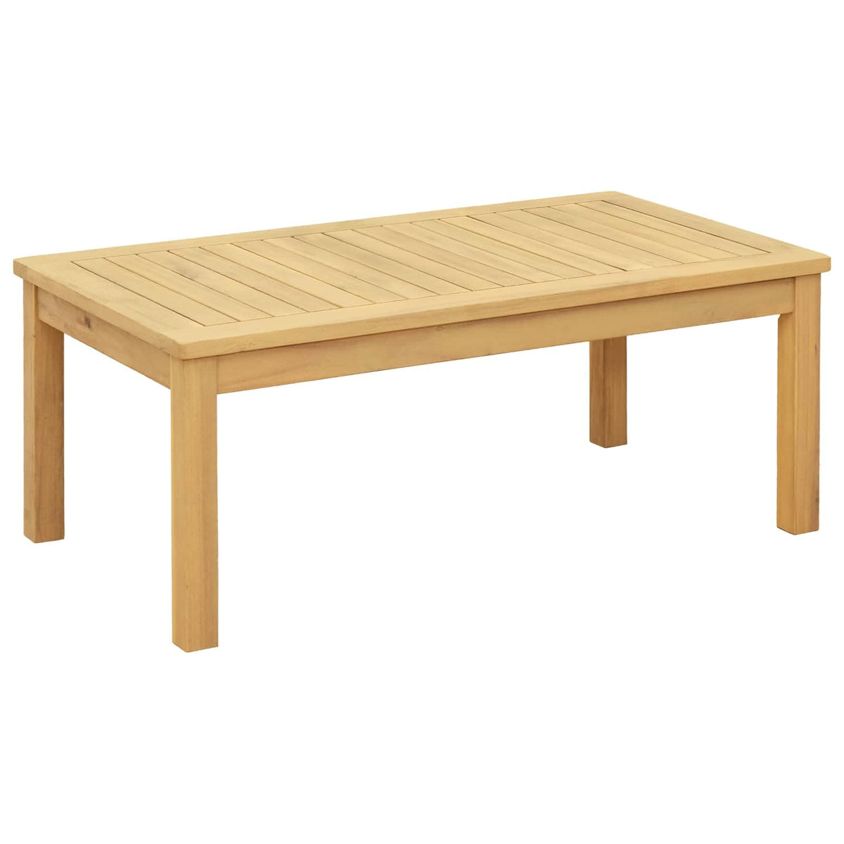 vidaXL Coffee Table Light Acacia 35.43 x 19.69 x 14.17 in