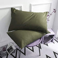 Taoson 100% Cotton 300 Thread Count Envelope Style 2Pc / Pair Pillow Cover Pillowcase Pillow Protector Cushion Cover Non Zippere