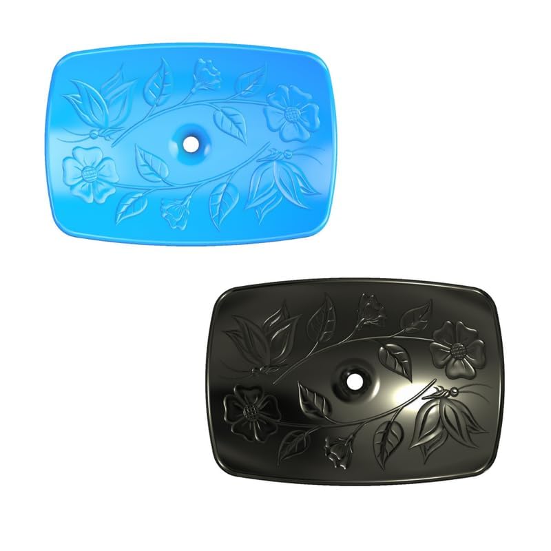 Jetoyni Soap Case Soap Holder Soap Dish for Bathroom Kitchen Portable Plastic Self Draining Soap Stand for Bathroom Kitchen Sink