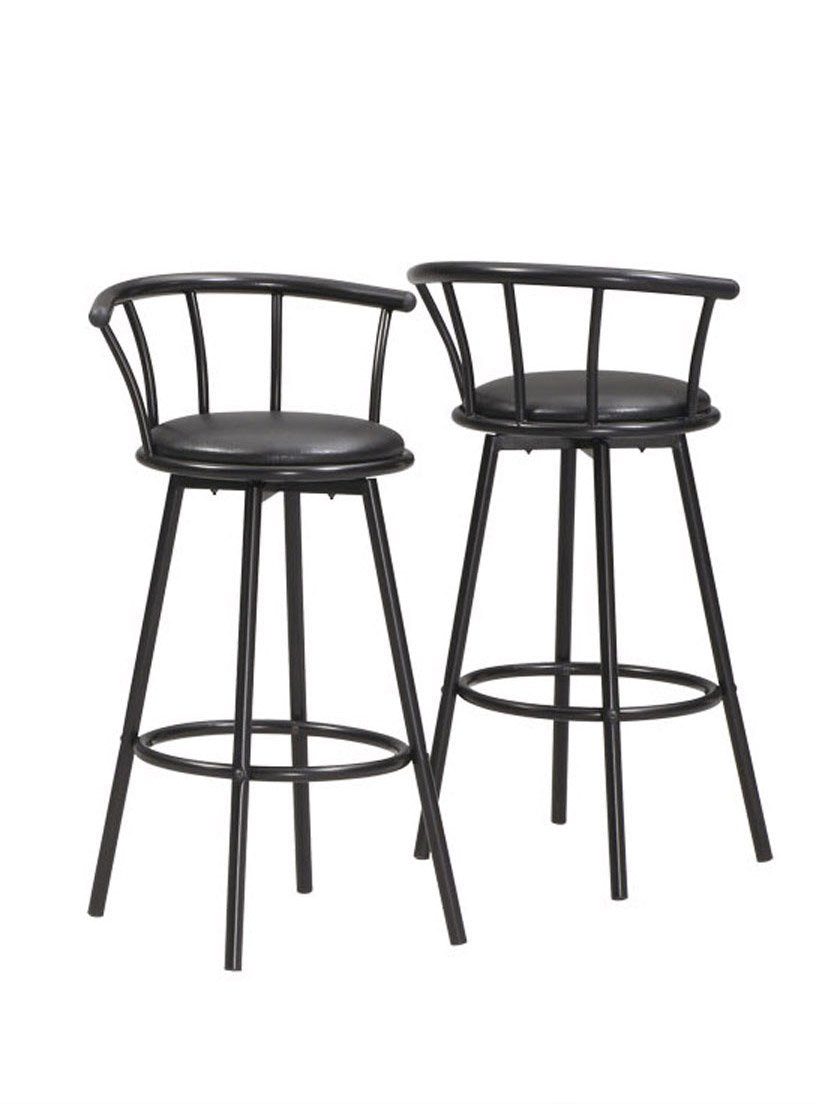 Wildon Home Oro Valley 29&quot; Barstool In Satin Black [Set Of 2]