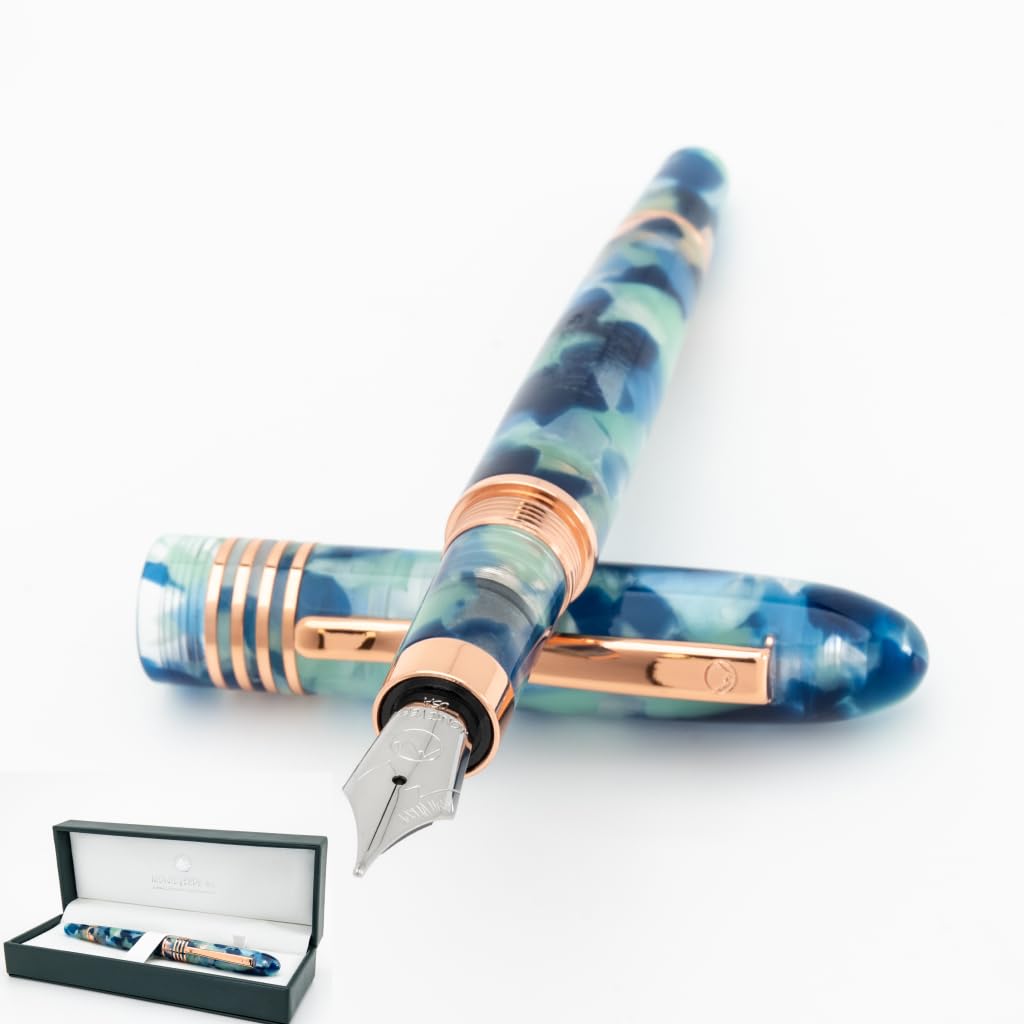 Monteverde Blue Mountain Fountain Pen - Omniflex