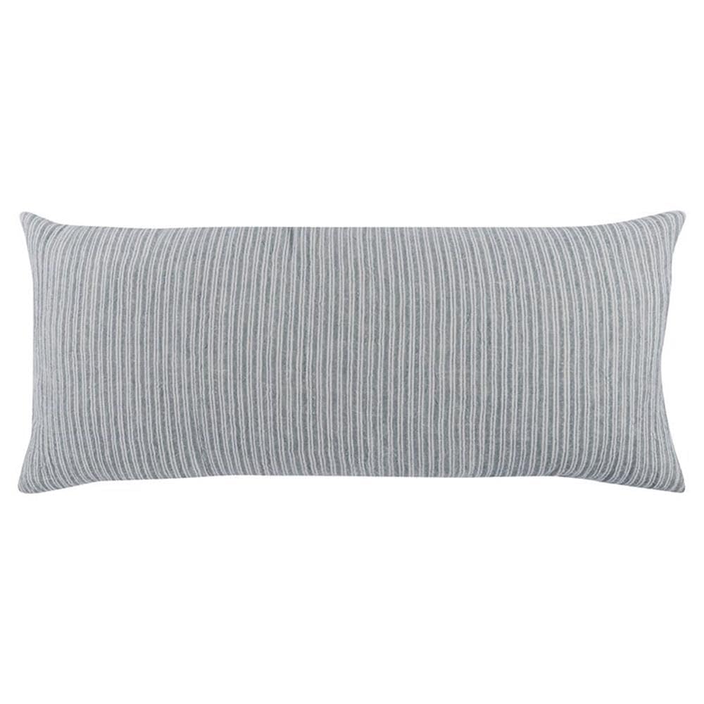 Kosas Home Camille 16X36 Rectangular Cotton And Linen Throw Pillow In Ash Blue