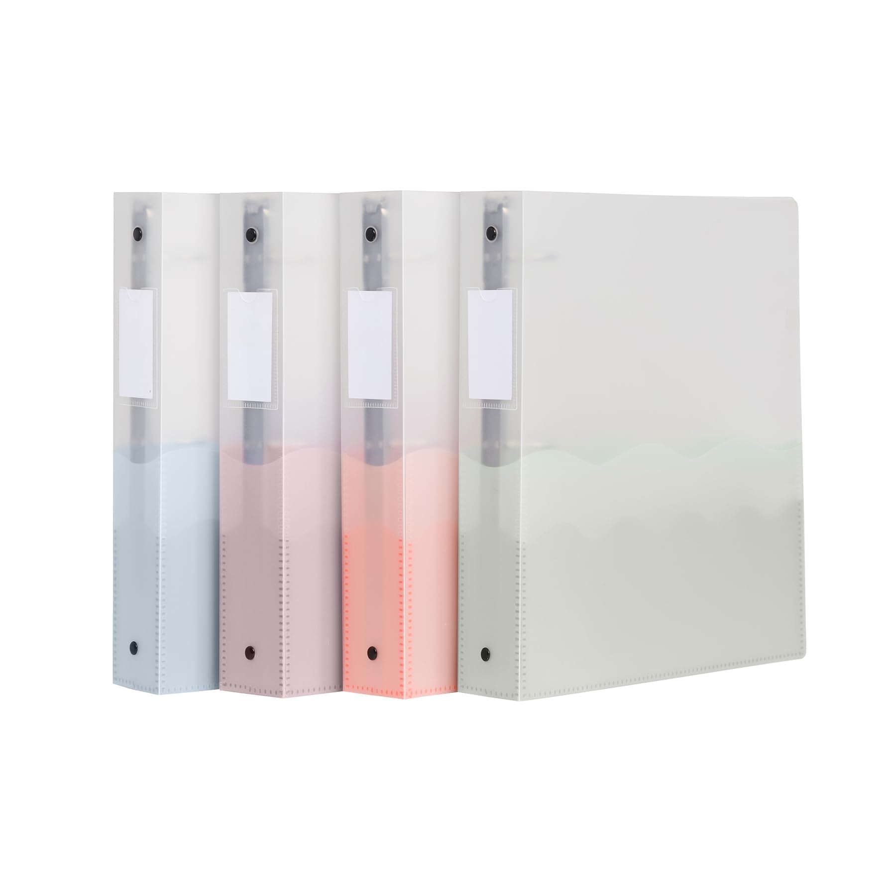 Oxford Flexible Binders, Binders For School And Office, Strong Flexible Poly, 4 Wave Pockets, Translucent Covers, Holds Up To 35