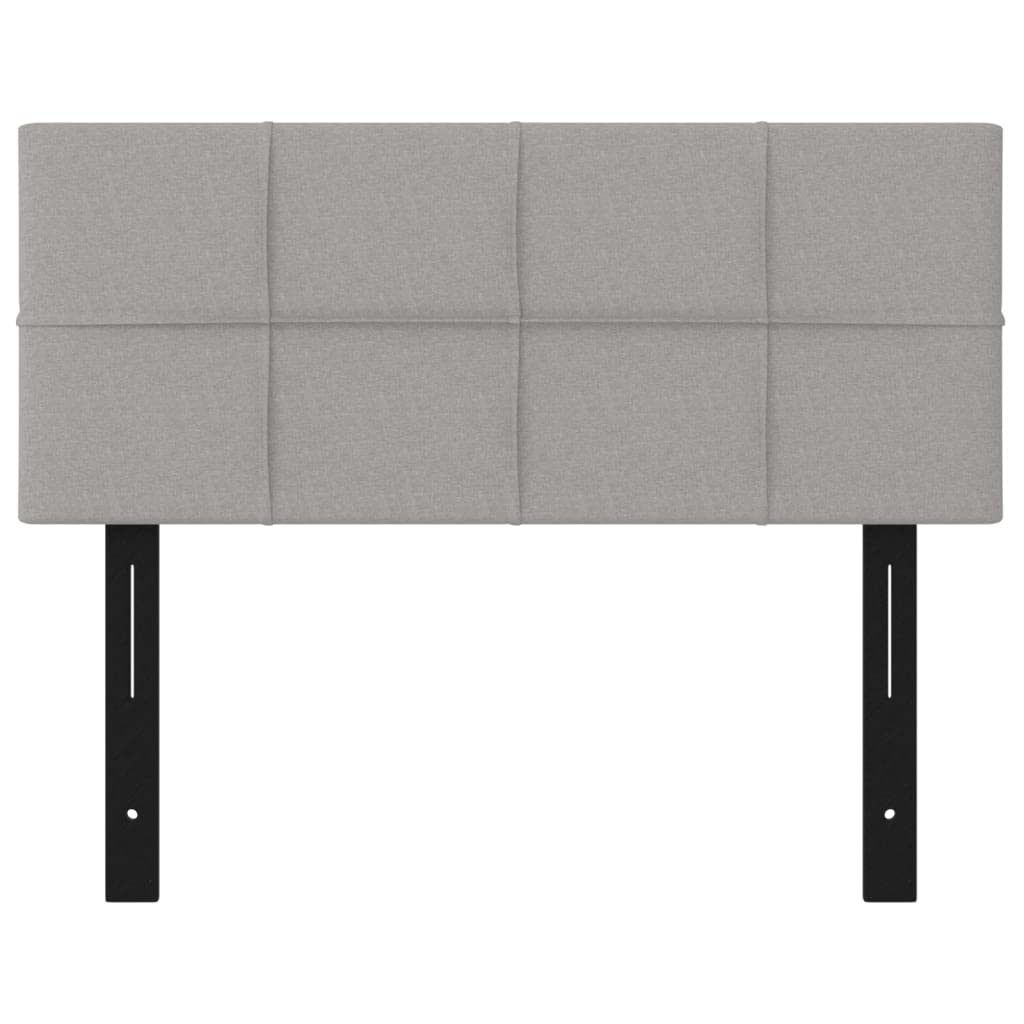 vidaXL Headboard Light Gray 39.4"x2"x30.7"/34.6" Fabric