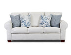 American Furniture Classics Pembroke Sleeper with Four Throw Pillows Sofas, Soft Washed Cream Tweed